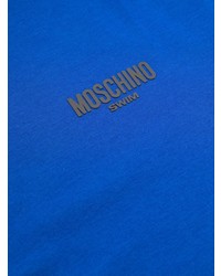 dunkelblaues T-Shirt mit einem Rundhalsausschnitt von Moschino