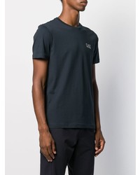 dunkelblaues T-Shirt mit einem Rundhalsausschnitt von Ea7 Emporio Armani