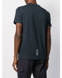 dunkelblaues T-Shirt mit einem Rundhalsausschnitt von Ea7 Emporio Armani