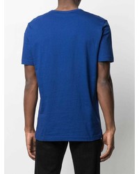 dunkelblaues T-Shirt mit einem Rundhalsausschnitt von BOSS HUGO BOSS