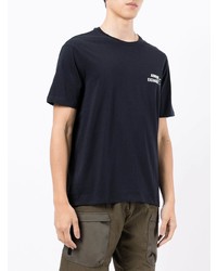 dunkelblaues T-Shirt mit einem Rundhalsausschnitt von Armani Exchange