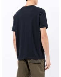 dunkelblaues T-Shirt mit einem Rundhalsausschnitt von Armani Exchange