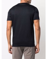 dunkelblaues T-Shirt mit einem Rundhalsausschnitt von Emporio Armani