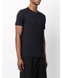 dunkelblaues T-Shirt mit einem Rundhalsausschnitt von Emporio Armani