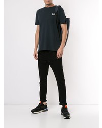 dunkelblaues T-Shirt mit einem Rundhalsausschnitt von Ea7 Emporio Armani