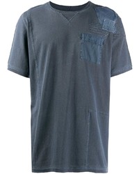 dunkelblaues T-Shirt mit einem Rundhalsausschnitt von Maharishi