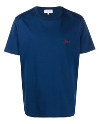 dunkelblaues T-Shirt mit einem Rundhalsausschnitt von Maison Labiche