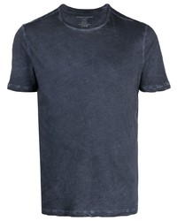 dunkelblaues T-Shirt mit einem Rundhalsausschnitt von Majestic Filatures