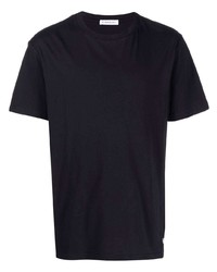 dunkelblaues T-Shirt mit einem Rundhalsausschnitt von Manuel Ritz