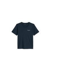 dunkelblaues T-Shirt mit einem Rundhalsausschnitt von Marc O'Polo