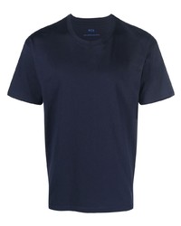 dunkelblaues T-Shirt mit einem Rundhalsausschnitt von Meta Campania Collective