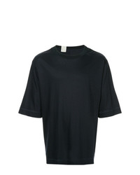 dunkelblaues T-Shirt mit einem Rundhalsausschnitt von N. Hoolywood