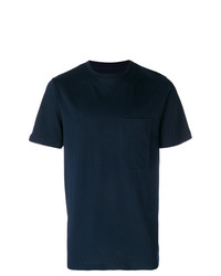 dunkelblaues T-Shirt mit einem Rundhalsausschnitt von Natural Selection