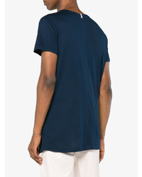 dunkelblaues T-Shirt mit einem Rundhalsausschnitt von Lot78