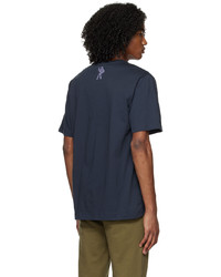 dunkelblaues T-Shirt mit einem Rundhalsausschnitt von Billionaire Boys Club