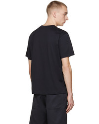 dunkelblaues T-Shirt mit einem Rundhalsausschnitt von Acne Studios