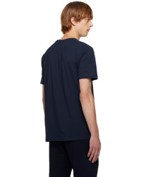 dunkelblaues T-Shirt mit einem Rundhalsausschnitt von Norse Projects