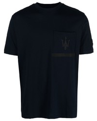 dunkelblaues T-Shirt mit einem Rundhalsausschnitt von North Sails