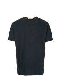 dunkelblaues T-Shirt mit einem Rundhalsausschnitt von Nudie Jeans Co