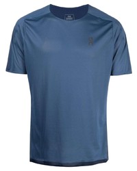 dunkelblaues T-Shirt mit einem Rundhalsausschnitt von ON Running