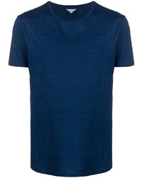 dunkelblaues T-Shirt mit einem Rundhalsausschnitt von Orlebar Brown