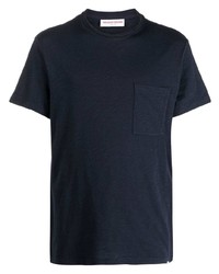dunkelblaues T-Shirt mit einem Rundhalsausschnitt von Orlebar Brown