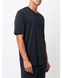 dunkelblaues T-Shirt mit einem Rundhalsausschnitt von Jil Sander