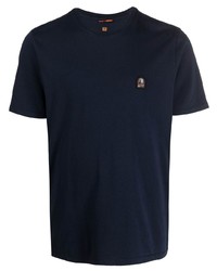 dunkelblaues T-Shirt mit einem Rundhalsausschnitt von Parajumpers