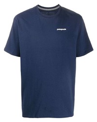 dunkelblaues T-Shirt mit einem Rundhalsausschnitt von Patagonia