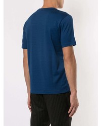 dunkelblaues T-Shirt mit einem Rundhalsausschnitt von D'urban