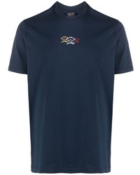 dunkelblaues T-Shirt mit einem Rundhalsausschnitt von Paul & Shark