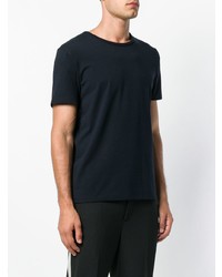 dunkelblaues T-Shirt mit einem Rundhalsausschnitt von Jil Sander
