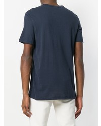 dunkelblaues T-Shirt mit einem Rundhalsausschnitt von Fashion Clinic Timeless