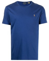 dunkelblaues T-Shirt mit einem Rundhalsausschnitt von Polo Ralph Lauren