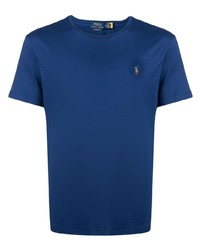 dunkelblaues T-Shirt mit einem Rundhalsausschnitt von Polo Ralph Lauren