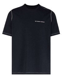 dunkelblaues T-Shirt mit einem Rundhalsausschnitt von Pop Trading Company