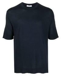 dunkelblaues T-Shirt mit einem Rundhalsausschnitt von PT TORINO