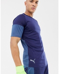 dunkelblaues T-Shirt mit einem Rundhalsausschnitt von Puma