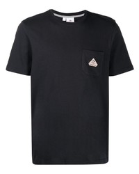 dunkelblaues T-Shirt mit einem Rundhalsausschnitt von Pyrenex