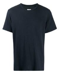 dunkelblaues T-Shirt mit einem Rundhalsausschnitt von rag & bone