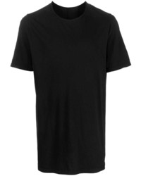 dunkelblaues T-Shirt mit einem Rundhalsausschnitt von Rick Owens