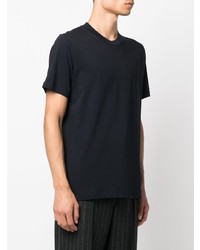 dunkelblaues T-Shirt mit einem Rundhalsausschnitt von Jil Sander