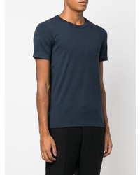 dunkelblaues T-Shirt mit einem Rundhalsausschnitt von Tom Ford