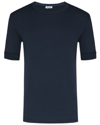 dunkelblaues T-Shirt mit einem Rundhalsausschnitt von Schiesser