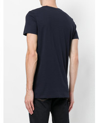 dunkelblaues T-Shirt mit einem Rundhalsausschnitt von Tomas Maier