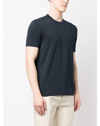 dunkelblaues T-Shirt mit einem Rundhalsausschnitt von Tom Ford