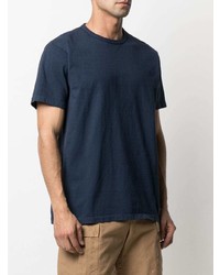 dunkelblaues T-Shirt mit einem Rundhalsausschnitt von Fortela