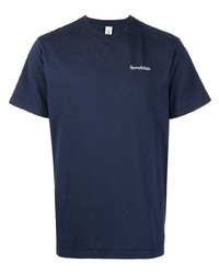 dunkelblaues T-Shirt mit einem Rundhalsausschnitt von Sporty & Rich