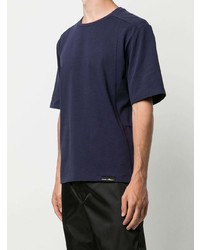 dunkelblaues T-Shirt mit einem Rundhalsausschnitt von 3.1 Phillip Lim