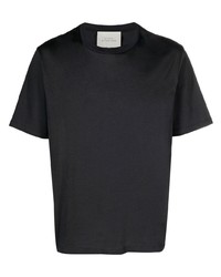 dunkelblaues T-Shirt mit einem Rundhalsausschnitt von Studio Nicholson